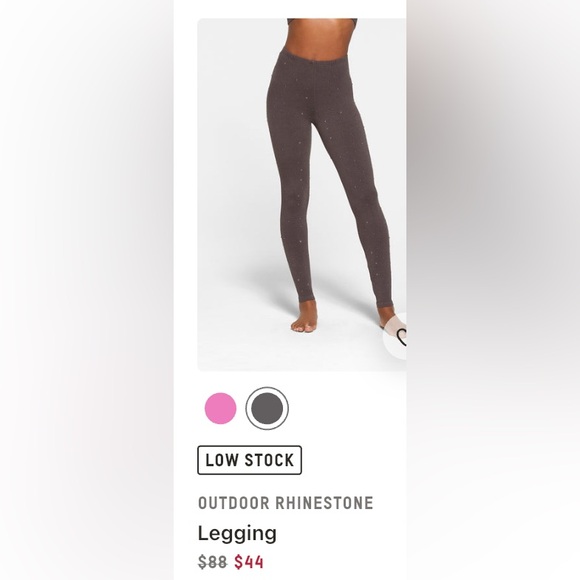 SKIMS OUTDOOR RHINESTONE COTTON LEGGINGS small - Picture 4 of 8